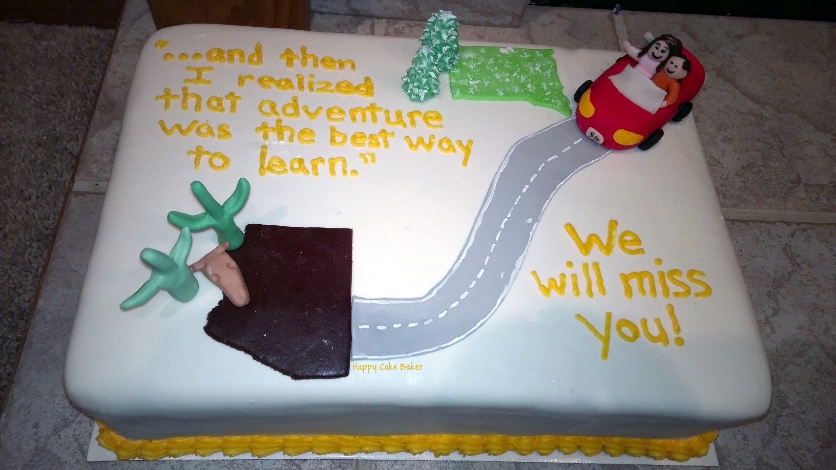 We Will Miss You Cake  bakehoneycom